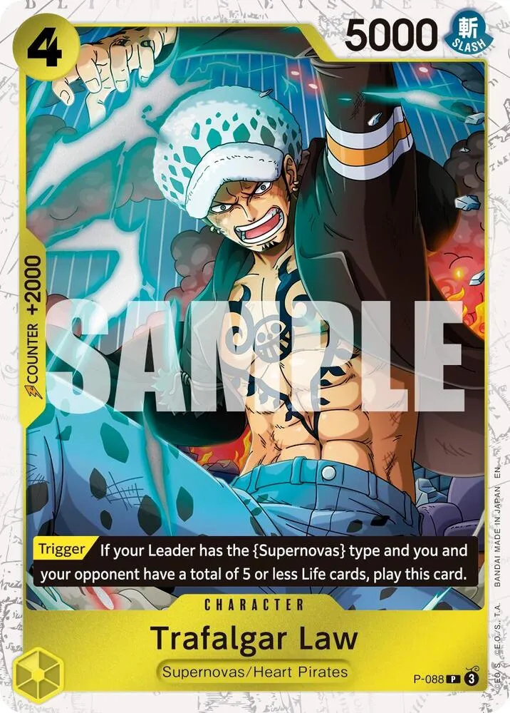 Trafalgar Law -  P-088 (Pirate Foil) — Premium Booster -The Best- Vol. 2 — One Piece Card Game