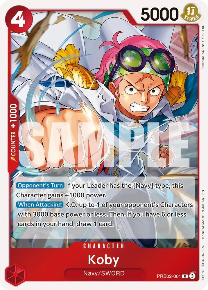 Koby (PRB02-001) — Premium Booster -The Best- Vol. 2 — One Piece Card Game