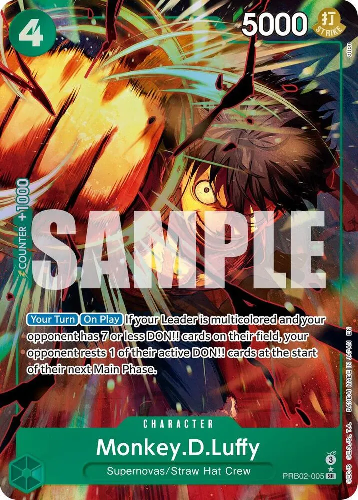 Monkey.D.Luffy - PRB02-005 (Alternate Art) — Premium Booster -The Best- Vol. 2 — One Piece Card Game