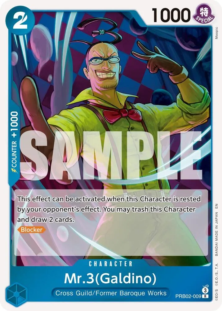 Mr.3(Galdino) - PRB02-009 from Premium Booster -The Best- Vol. 2 - One Piece Card Game