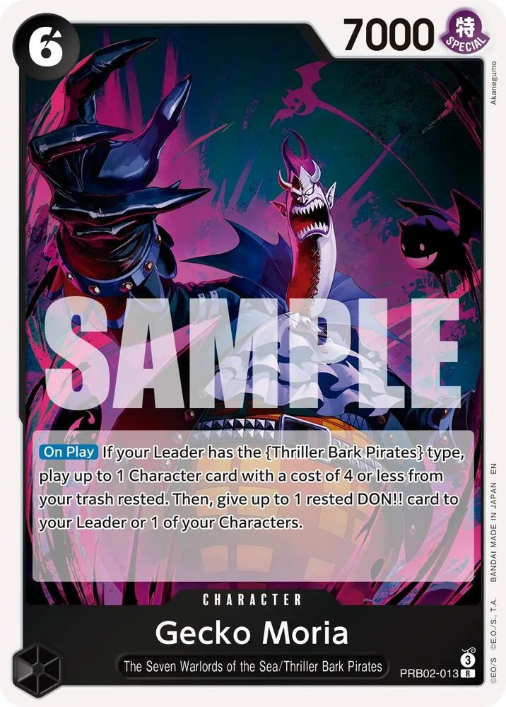 Gecko Moria (PRB02-013) — Premium Booster -The Best- Vol. 2 — One Piece Card Game