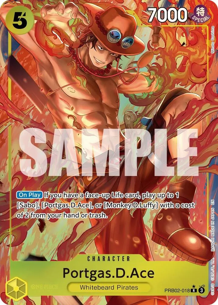 Portgas.D.Ace - PRB02-018 (Alternate Art) — Premium Booster -The Best- Vol. 2 — One Piece Card Game