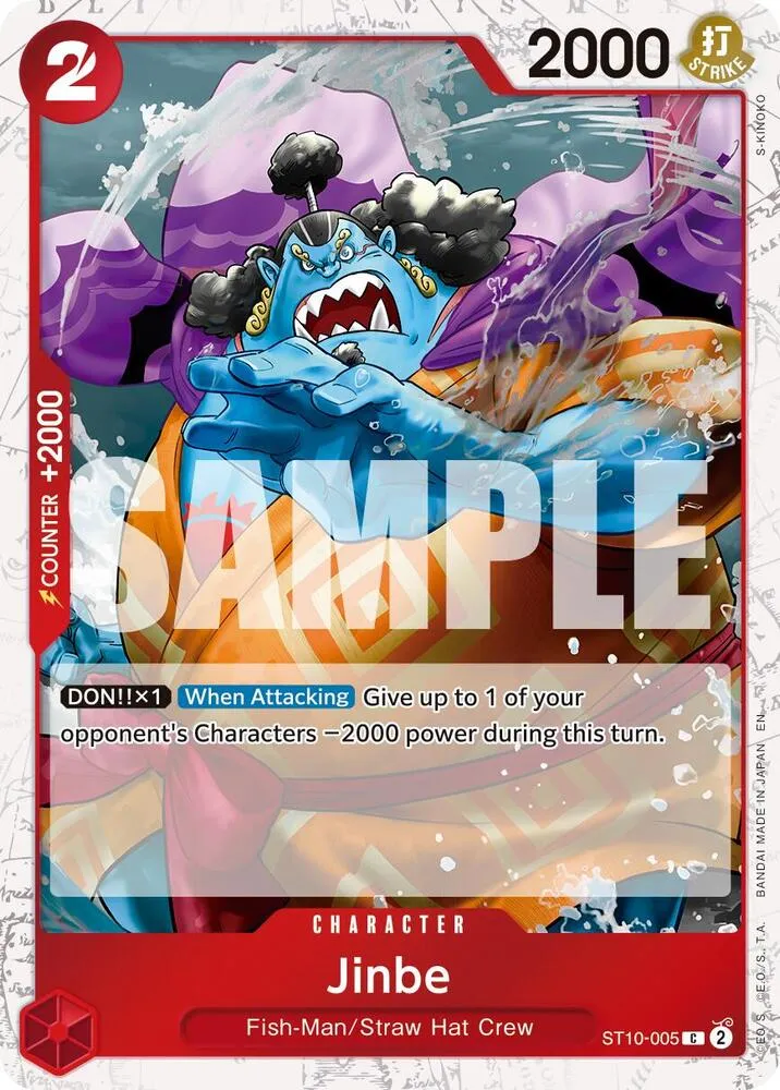 Jinbe - ST10-005 (Pirate Foil) — Premium Booster -The Best- Vol. 2 — One Piece Card Game