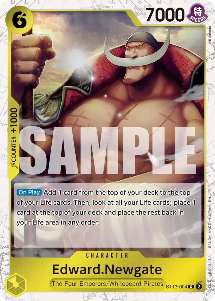 Edward.Newgate - ST13-004 (Pirate Foil) — Premium Booster -The Best- Vol. 2 — One Piece Card Game