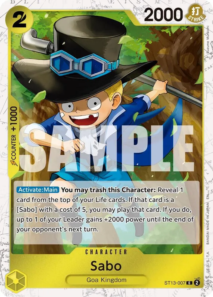 Sabo - ST13-007 (Pirate Foil) — Premium Booster -The Best- Vol. 2 — One Piece Card Game