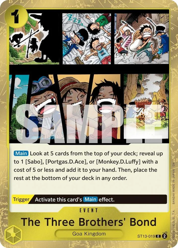 The Three Brothers' Bond (Pirate Foil) from Premium Booster -The Best- Vol. 2 - One Piece Card Game