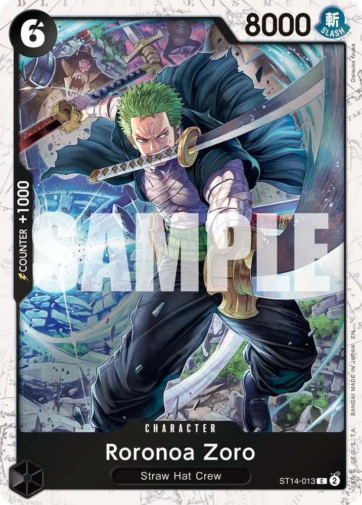 Roronoa Zoro - ST14-013 (Pirate Foil) — Premium Booster -The Best- Vol. 2 — One Piece Card Game