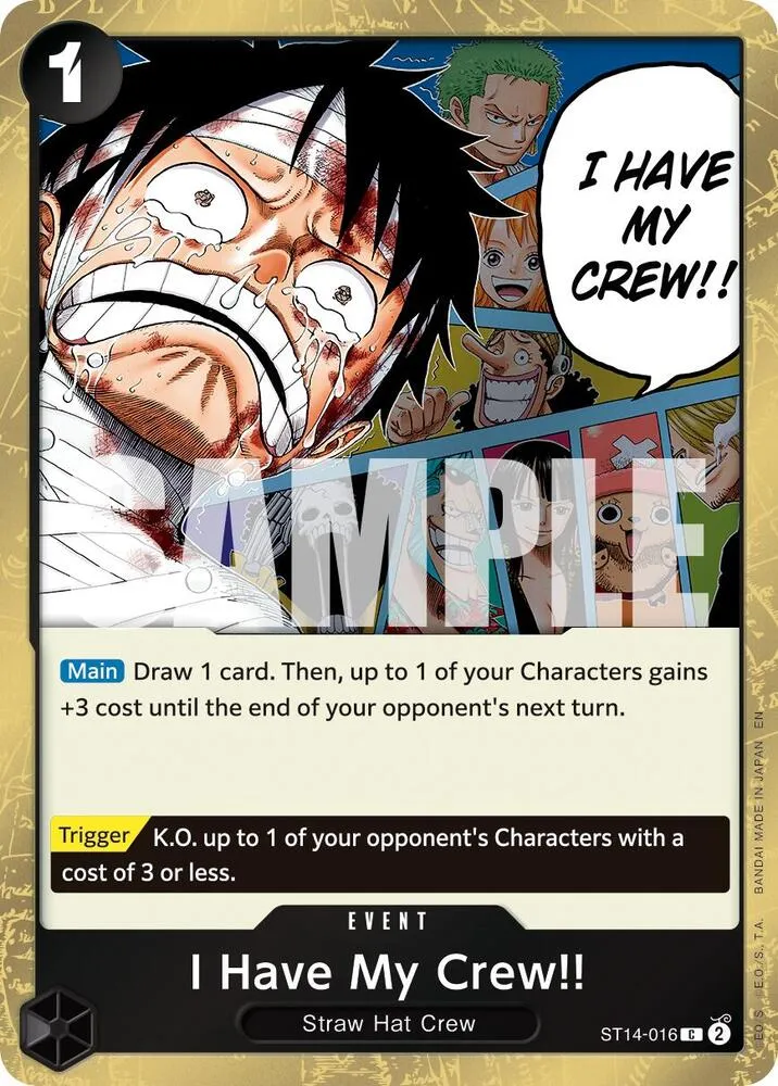 I Have My Crew!! (Pirate Foil) — Premium Booster -The Best- Vol. 2 — One Piece Card Game