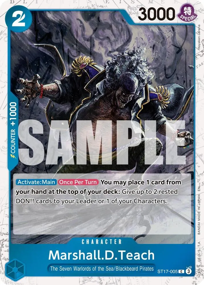 Marshall.D.Teach - ST17-005 (Pirate Foil) from Premium Booster -The Best- Vol. 2 - One Piece Card Game