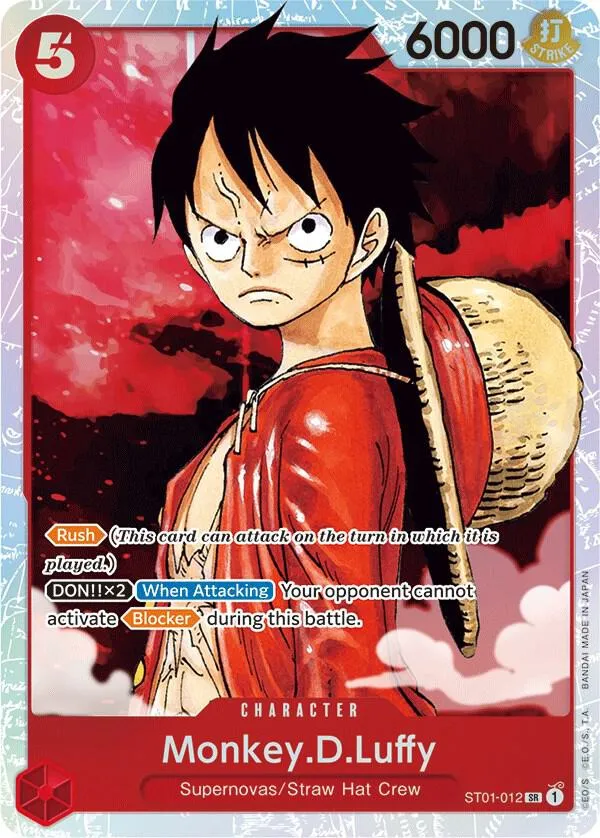 Monkey.D.Luffy (012) — ST-01: Starter Deck 1 Straw Hat Crew — One Piece Card Game