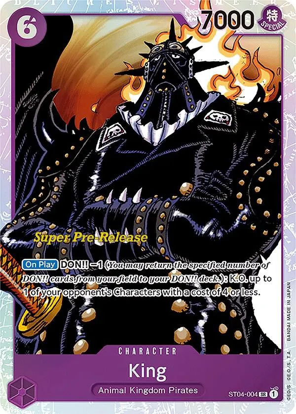 King (EB04-031) — ST-04: Starter Deck 4 Animal Kingdom Pirates (Super Pre-Release Edition) — One Piece Card Game