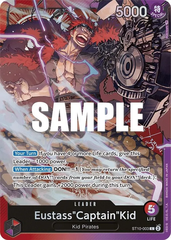Eustass"Captain"Kid (003) — ST-10: Ultra Deck The Three Captains — One Piece Card Game