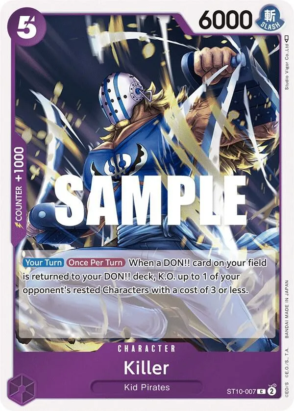Killer — ST-10: Ultra Deck The Three Captains — One Piece Card Game
