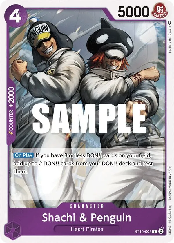 Shachi & Penguin — ST-10: Ultra Deck The Three Captains — One Piece Card Game