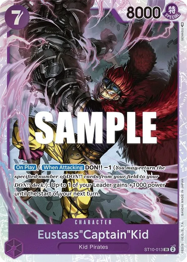 Eustass"Captain"Kid (013) — ST-10: Ultra Deck The Three Captains — One Piece Card Game