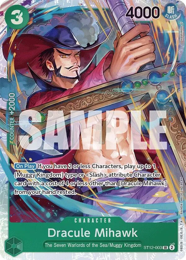 Dracule Mihawk — ST-12: Starter Deck 12 Zoro and Sanji — One Piece Card Game