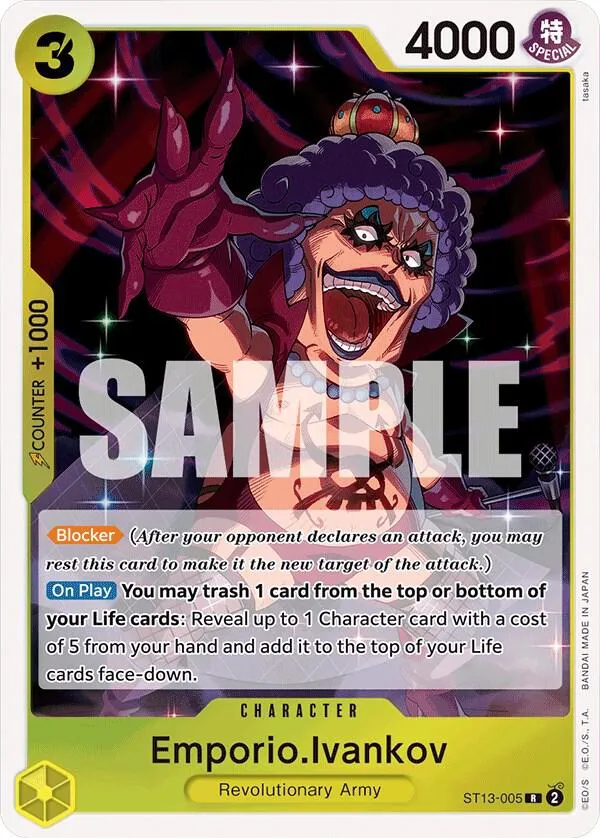 Emporio.Ivankov (ST13-005) — ST-13: Ultra Deck The Three Brothers — One Piece Card Game