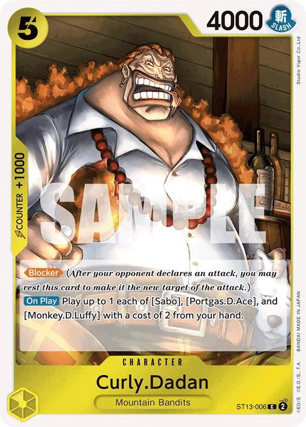 Curly.Dadan (ST13-006) — ST-13: Ultra Deck The Three Brothers — One Piece Card Game
