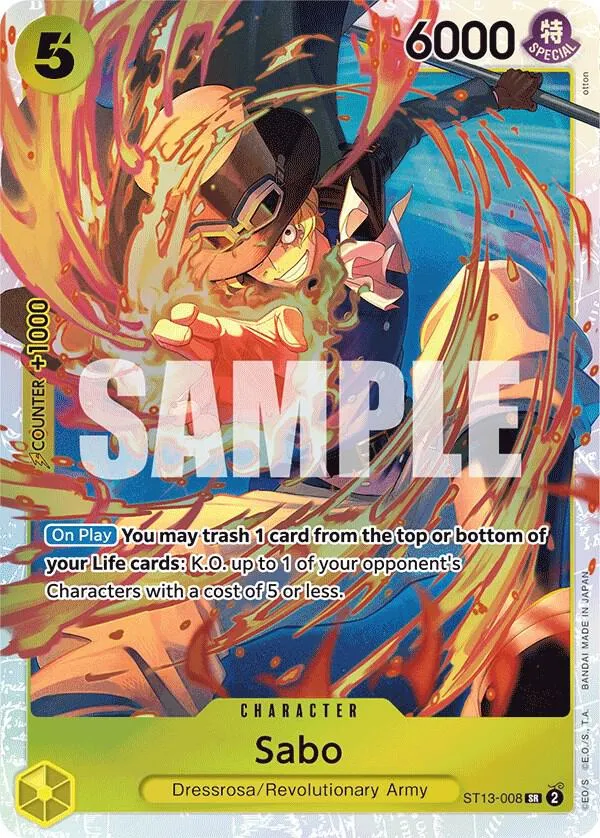 Sabo (ST13-008) — ST-13: Ultra Deck The Three Brothers — One Piece Card Game