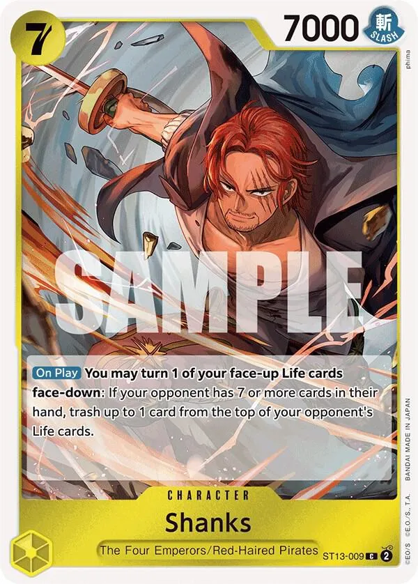 Shanks (ST13-009) — ST-13: Ultra Deck The Three Brothers — One Piece Card Game