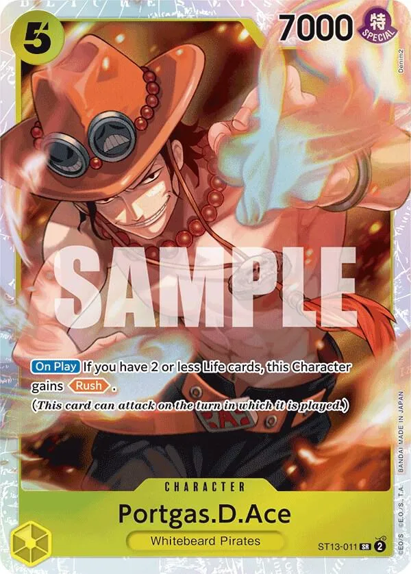 Portgas.D.Ace (ST13-011) — ST-13: Ultra Deck The Three Brothers — One Piece Card Game