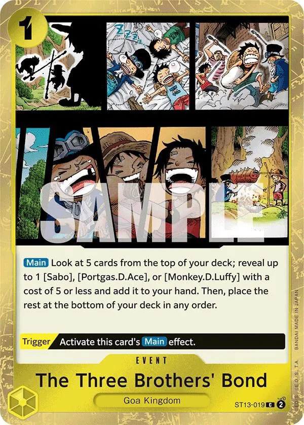 The Three Brothers' Bond — ST-13: Ultra Deck The Three Brothers — One Piece Card Game