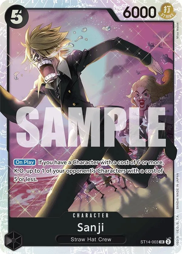 Sanji — Starter Deck 14: 3D2Y — One Piece Card Game