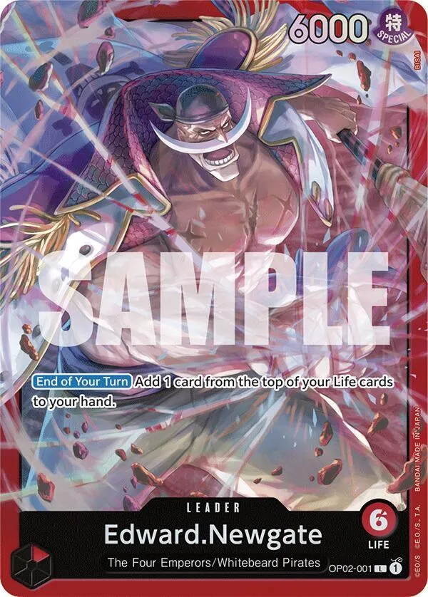 Edward.Newgate (OP02-001) — Starter Deck 15: RED Edward.Newgate — One Piece Card Game