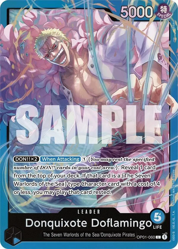 Donquixote Doflamingo (OP01-060) — Starter Deck 17: BLUE Donquixote Doflamingo — One Piece Card Game