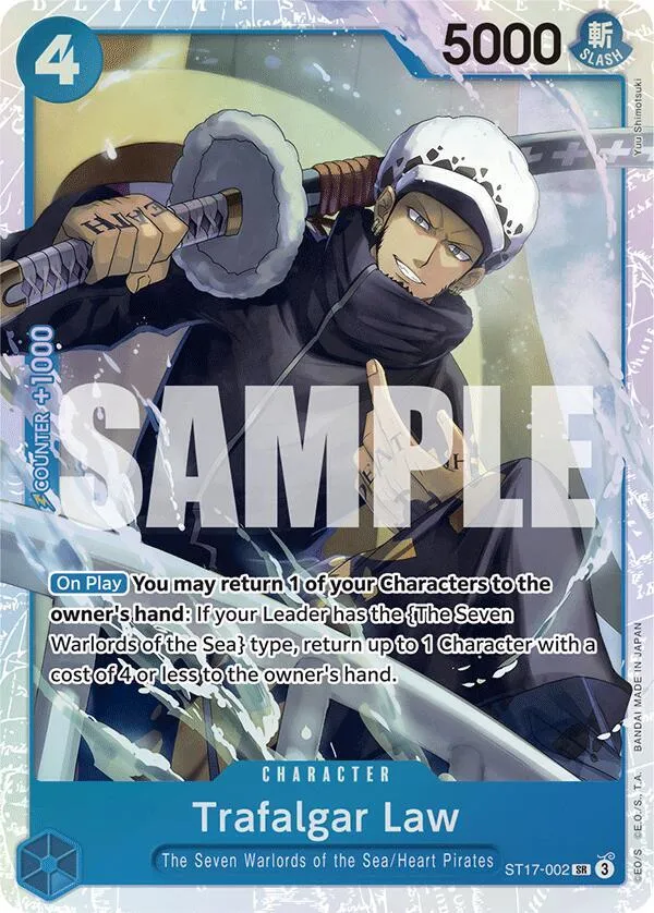 Trafalgar Law (ST17-002) from ST-17: Starter Deck 17 BLUE Donquixote Doflamingo - One Piece Card Game