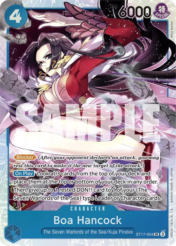 Boa Hancock — ST-17: Starter Deck 17 BLUE Donquixote Doflamingo — One Piece Card Game