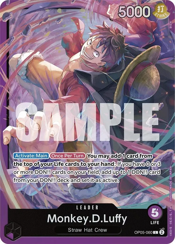 Monkey.D.Luffy (OP05-060) — Starter Deck 18: PURPLE Monkey.D.Luffy — One Piece Card Game