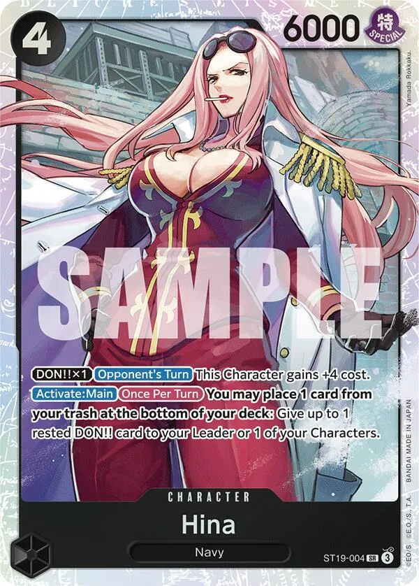 Hina — Starter Deck 19: BLACK Smoker — One Piece Card Game