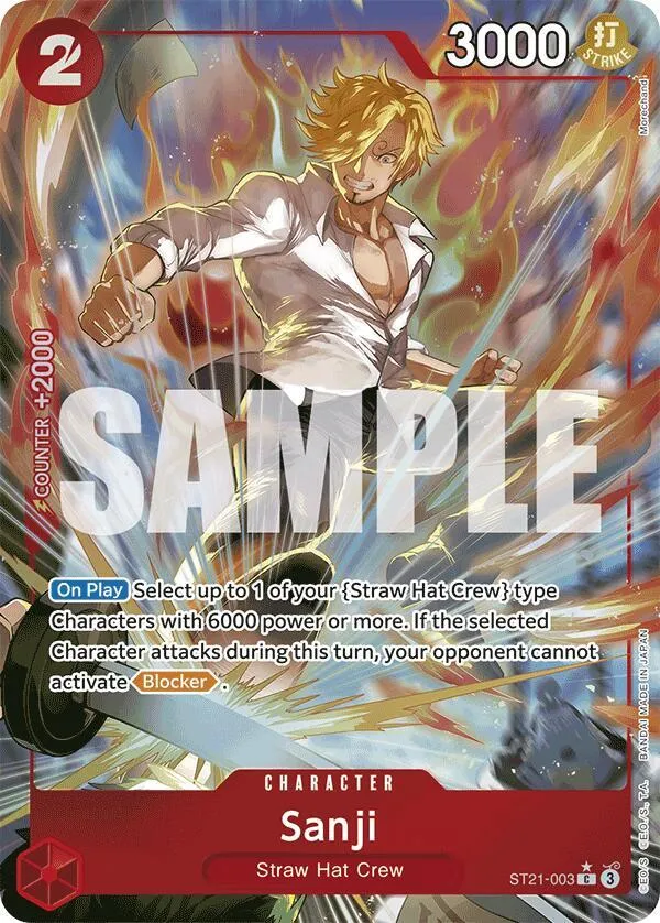 Sanji (Parallel) — ST-21: Starter Deck 21 EX Gear 5 — One Piece Card Game