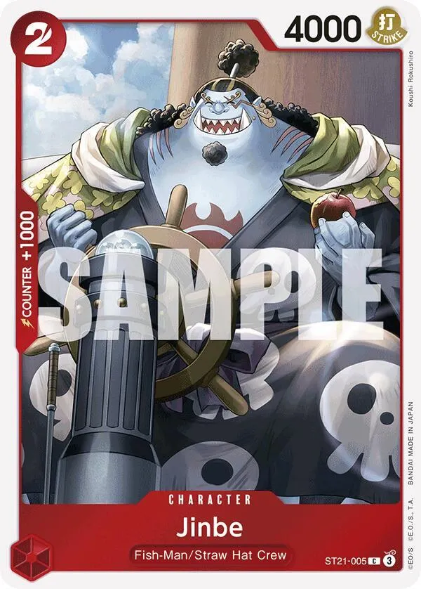 Jinbe — ST-21: Starter Deck 21 EX Gear 5 — One Piece Card Game