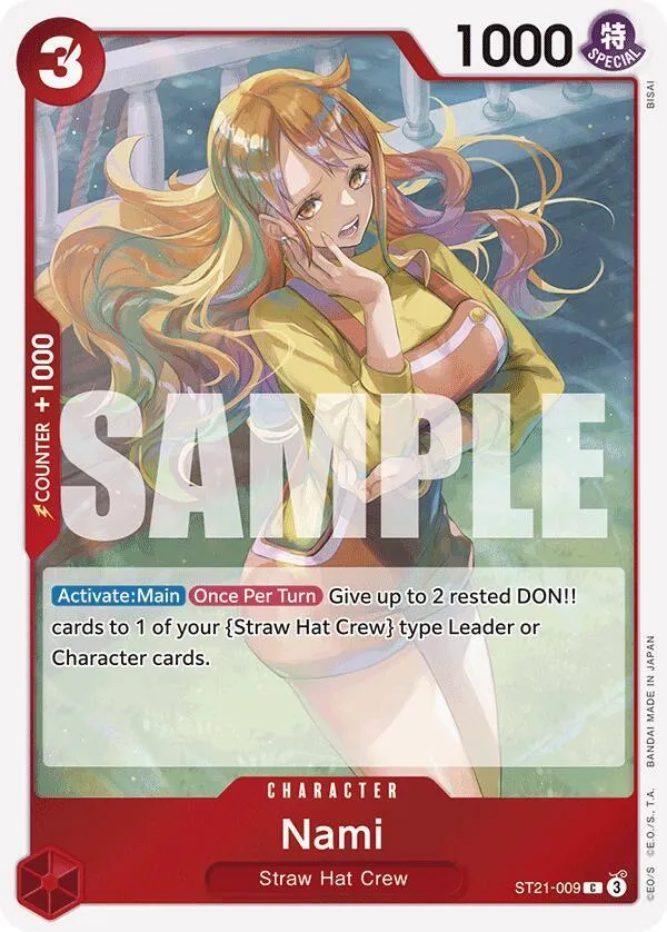 Nami — ST-21: Starter Deck 21 EX Gear 5 — One Piece Card Game