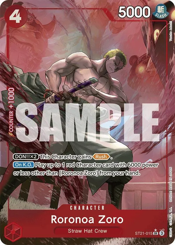 Roronoa Zoro (Parallel) — ST-21: Starter Deck 21 EX Gear 5 — One Piece Card Game