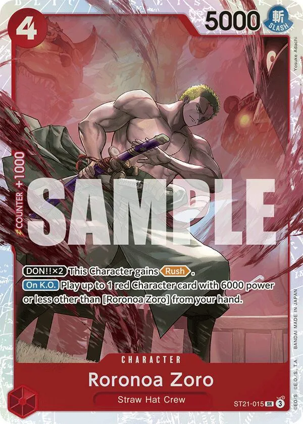 Roronoa Zoro — ST-21: Starter Deck 21 EX Gear 5 — One Piece Card Game