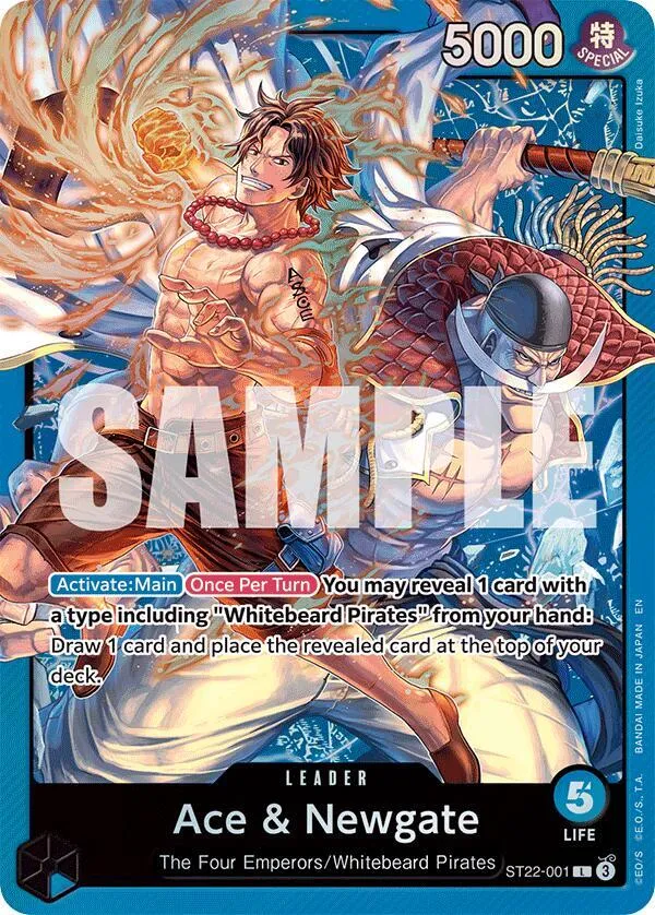 Ace & Newgate — ST-22: Starter Deck 22 Ace & Newgate — One Piece Card Game