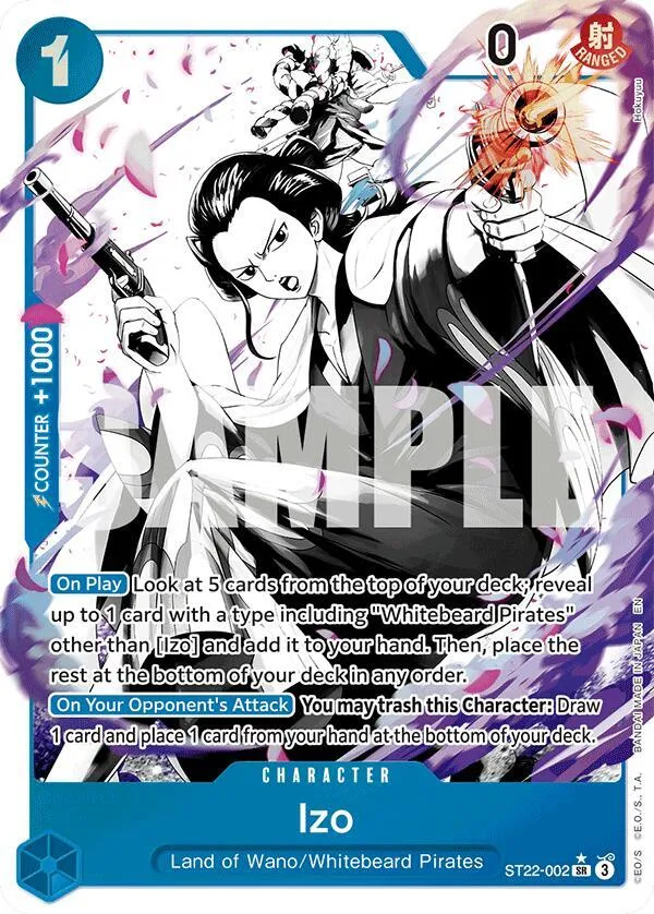 Izo (ST22-002) — ST-22: Starter Deck 22 Ace & Newgate — One Piece Card Game
