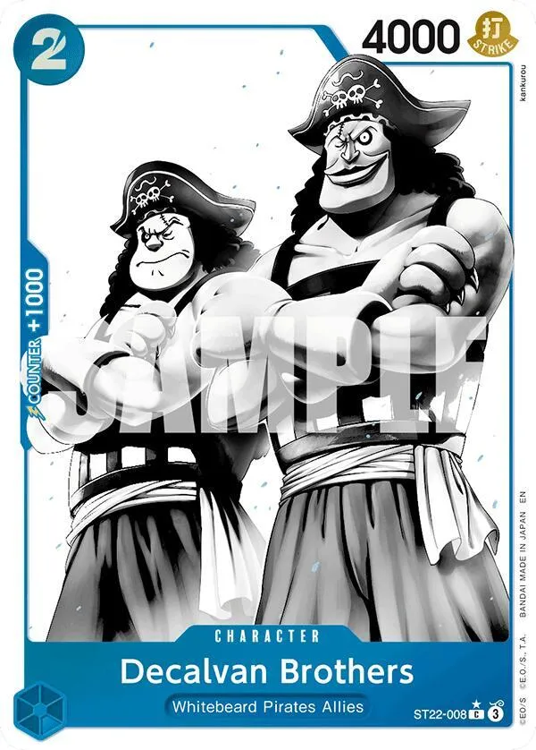 Decalvan Brothers (Parallel) — ST-22: Starter Deck 22 Ace & Newgate — One Piece Card Game
