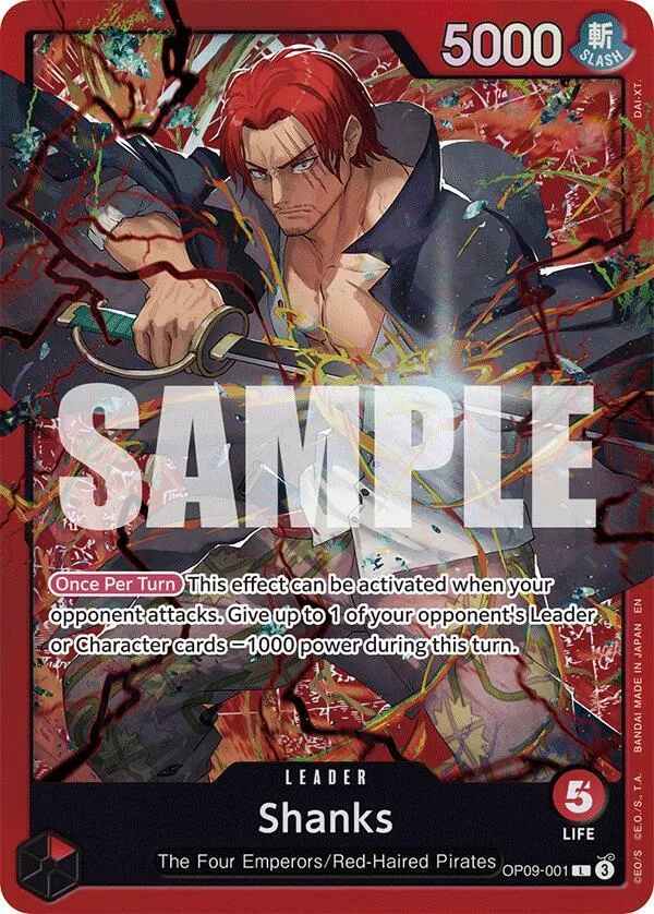 Shanks (Reprint) — ST-23: Starter Deck 23 RED Shanks — One Piece Card Game
