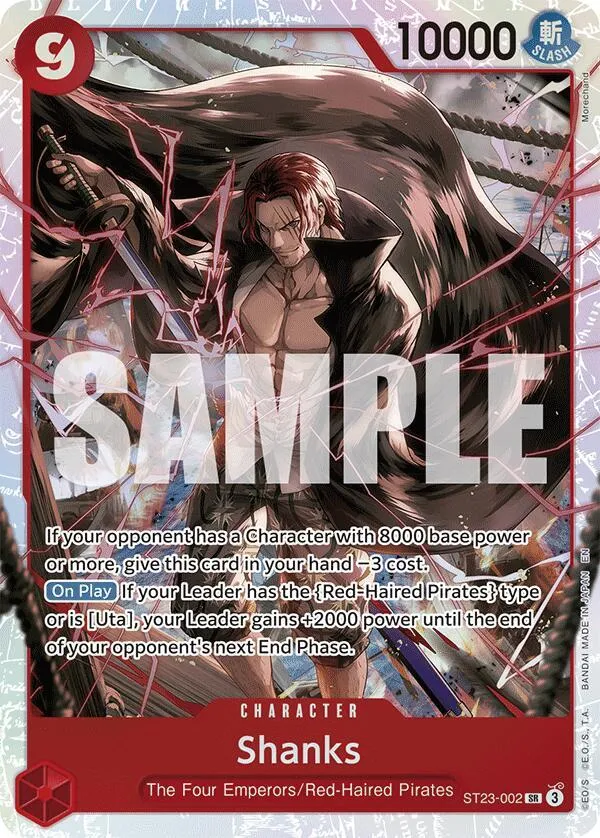 Shanks (002) — ST-23: Starter Deck 23 RED Shanks — One Piece Card Game