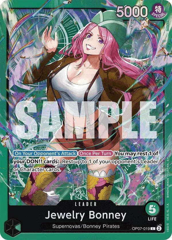 Jewelry Bonney (OP07-019) — ST-24: Starter Deck 24 GREEN Jewelry Bonney — One Piece Card Game