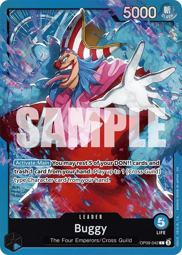 Buggy (OP09-042) from ST-25: Starter Deck 25 BLUE Buggy - One Piece Card Game