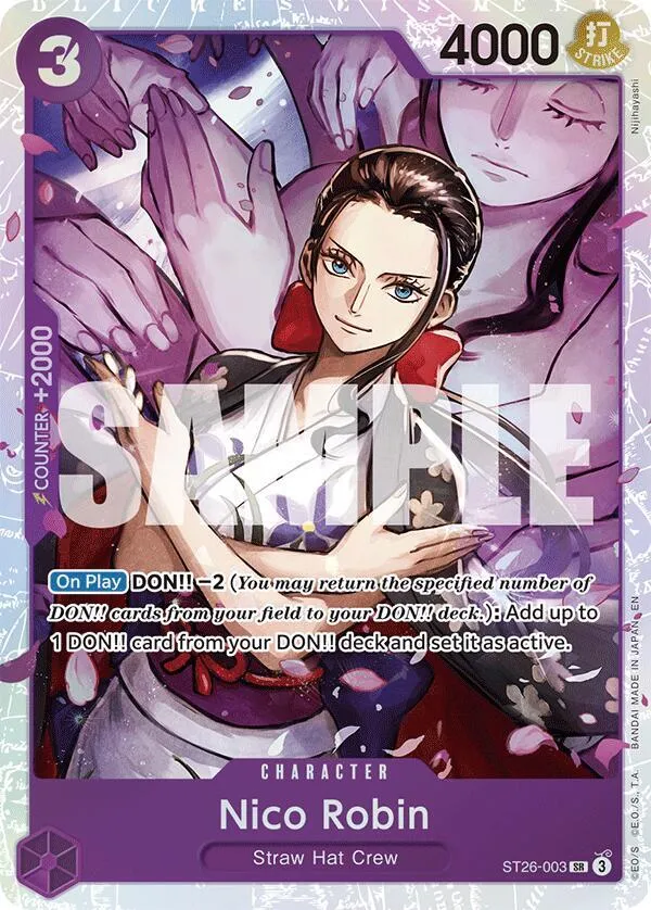 Nico Robin — ST-26: Starter Deck 26 PURPLE/BLACK Monkey.D.Luffy — One Piece Card Game