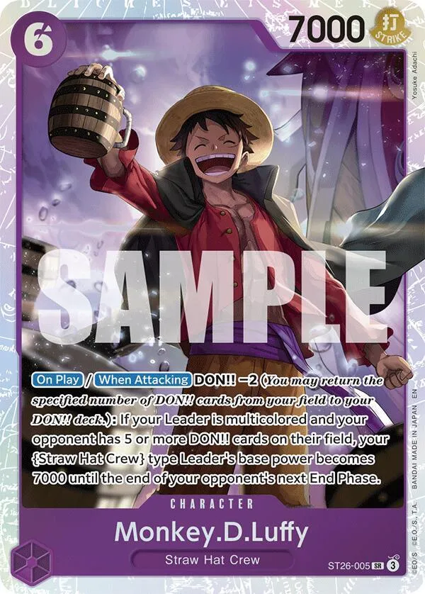 Monkey.D.Luffy (ST26-005) — ST-26: Starter Deck 26 PURPLE/BLACK Monkey.D.Luffy — One Piece Card Game
