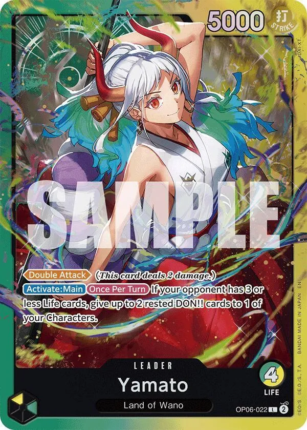 Yamato (OP06-022) — ST-28: Starter Deck 28 GREEN/YELLOW Yamato — One Piece Card Game