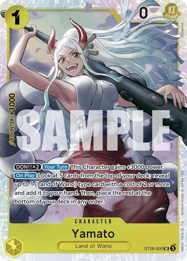 Yamato — ST-28: Starter Deck 28 GREEN/YELLOW Yamato — One Piece Card Game