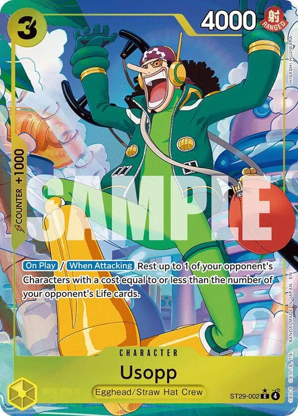 Usopp (Full Art) — ST-29: Starter Deck 29 Egghead — One Piece Card Game